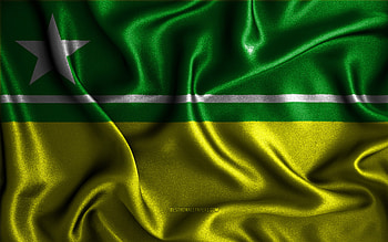 Boa Vista flag, , silk wavy flags, brazilian cities, Day of Boa Vista, Flag of Boa Vista, fabric flags, 3D art, Boa Vista, cities of Brazil, Boa Vista 3D flag HD wallpaper