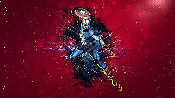 capitan america captain america shield mask form jump HD wallpaper
