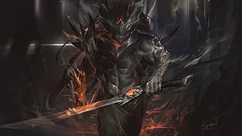 League of Legends — Infernal Blade, video game, League Of Legends HD wallpaper