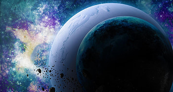 Stars, Planets, Universe, Shine, Light, Asteroids HD wallpaper