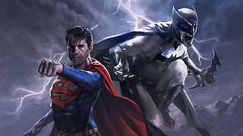 Superman Batman Ready, batman, superman, superheroes, artwork, digital-art, deviantart HD wallpaper