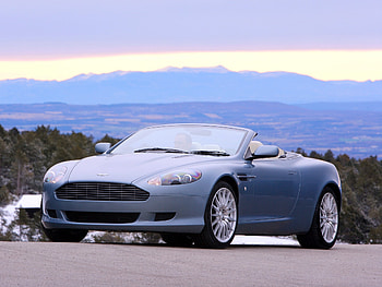 Auto, Nature, Trees, Mountains, Aston Martin, Cars, Front View, Style, 2004, Db9 HD wallpaper