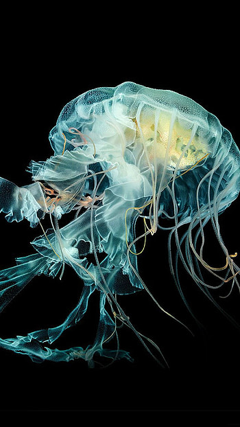 Fantastical jellyfish art, Nature-inspired , Undersea beauty, Creative animal artwork HD phone wallpaper