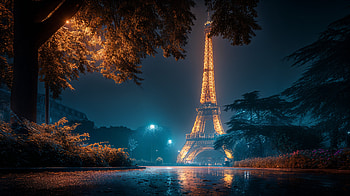 Eiffel Tower Night Glow – Stunning Ultra, Eiffel Tower, night, illuminated, Paris, cityscape HD wallpaper