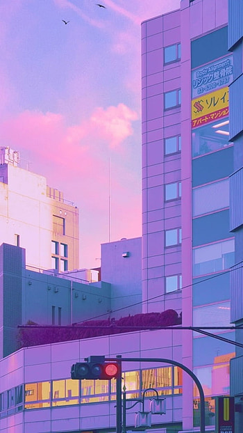 Aesthetic, Tokyo City, Painting HD phone wallpaper