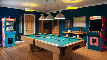 Game Room Escape - Ultra, game room, pool table, interior design HD wallpaper