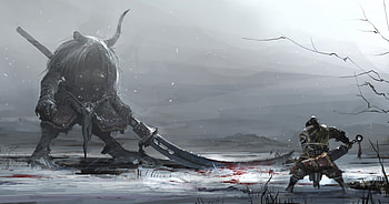 Weapon, Fight, Warrior, Battle, Fantasy, Creature, Monster, Sword HD wallpaper