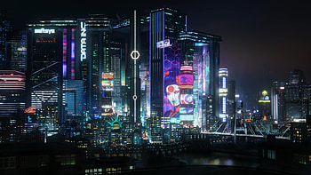 Cyberpunk 2077, Night city, Artistic , Enigmatic vibes HD wallpaper