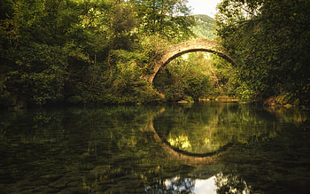 Devil's Bridge — Mirror Arch, man made, Devil's Bridge HD wallpaper