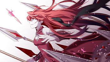 Anime, Mahou Shoujo Madoka Magica, Spears, Kyoko Sakura HD wallpaper