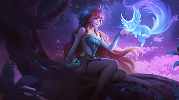 Floryn Dew, mobile legends, girl, blue, pink, fantasy HD wallpaper