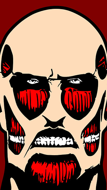 Attack on Titan Titan Face Artwork, Anime, Attack on Titan HD phone wallpaper