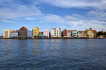 Curacao Island, Home houses, Netherlands Antilles, North America HD wallpaper