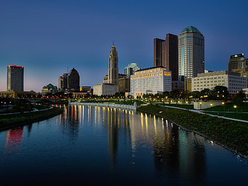 Columbus skyline, Travels, Black history month, Ohio Wesley Glen HD wallpaper