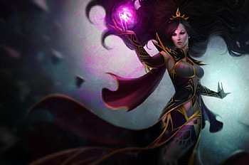 Queen Sorceress, sorceress, magic, fantasy, red head, queen HD wallpaper