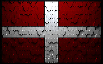 Flag of Asti, honeycomb art, Asti hexagons flag, Asti, 3d hexagons art, Asti flag HD wallpaper