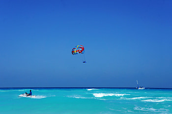Mexico, Parasailing HD wallpaper