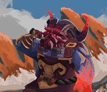 Ornn, the Fire Below the Mountain, Ornn (League of Legends), video game, League Of Legends HD wallpaper