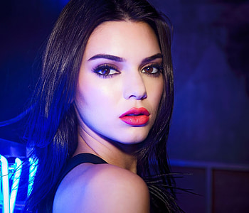 Kendall Jenner, Neon Lights, graphy, 2019 HD wallpaper