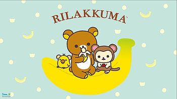 Rilakkuma Banana Chill - San-X HD wallpaper