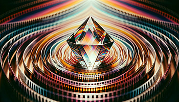 Hypnotic Prism, prism, crystal, Abstract, colorful, geometry HD wallpaper