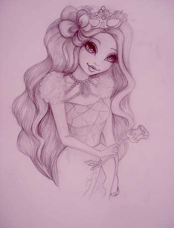 Ever After High Briar Beauty art HD phone wallpaper