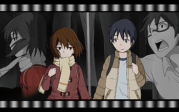 Anime - ERASED Boku Dake Ga Inai Machi Kayo Hinazuki Satoru Fujinuma Bakgrund HD wallpaper