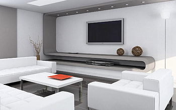 Interior, Miscellanea, Miscellaneous, Room, Style, Sofa, Modern, Up To Date, Television, Television Set HD wallpaper