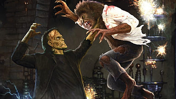 Frankenstein meets the Wolfman, Halloween Horror Nights HD wallpaper