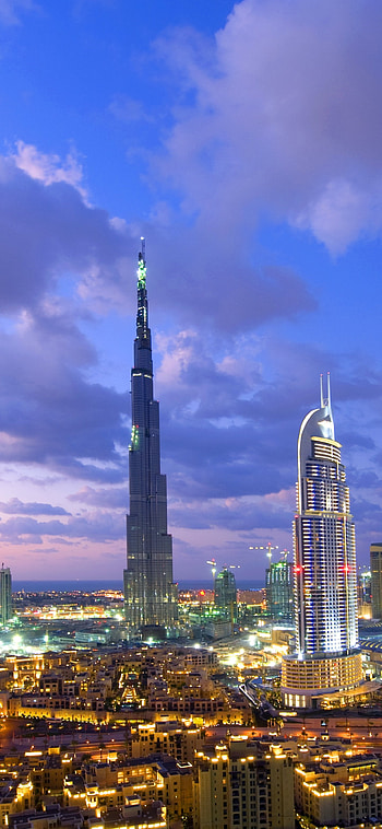 Burj Khalifa, Dubai, Architectural wonder, Modern city HD phone wallpaper