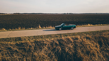 Cars, Horizon, Field, Journey, Cabriolet, Trip HD wallpaper