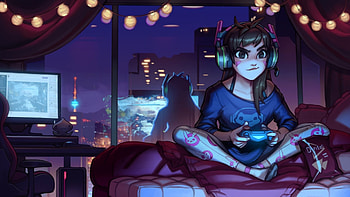 Gamer Girl , Gaming theme, Female gamers, Gamer lifestyle HD wallpaper