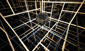 3D, Lines, Ball, Glow, Space HD wallpaper