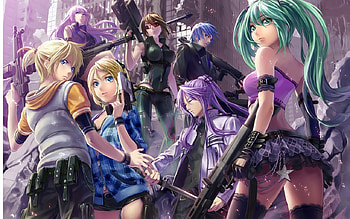 Vocaloid, cute, girls, anime HD wallpaper