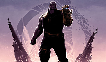 Super villain, Thanos, fan art, Avengers: infinity war HD wallpaper