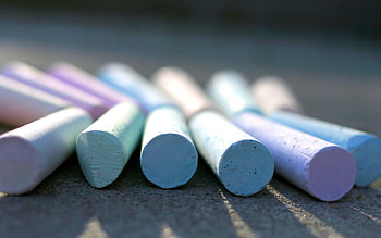 Colourful Chalks, educational things, chalks, 3d, education, batchs, , colour HD wallpaper
