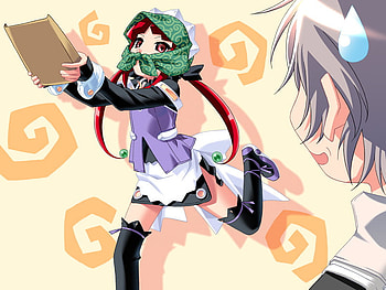 Popotan Thief, swirls, anime, other, housemaid, popotan, theif HD wallpaper