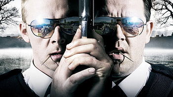 Simon Pegg, Hot Fuzz HD wallpaper