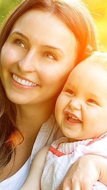 Mom And Baby, Cute Smile HD phone wallpaper