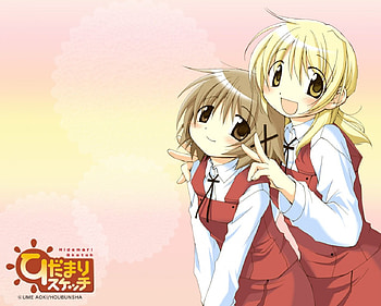 Friends, hidamari sketch, yuno, anime, miyako HD wallpaper