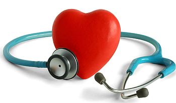 heart and a steth, heart, art, red, steth HD wallpaper