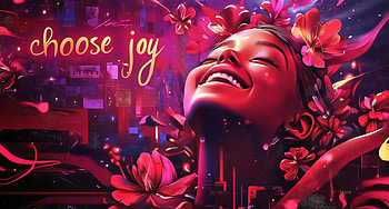 Choose Joy: A Vibrant Y in Red, y, Choose Joy, red, motivational HD wallpaper