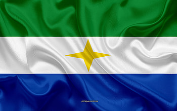 Flag of Tierralta, , silk texture, Tierralta, Colombian city, Tierralta flag, Colombia HD wallpaper