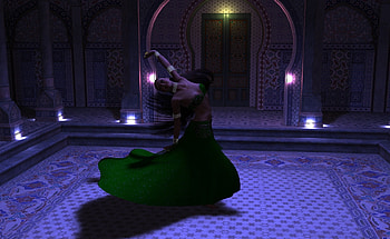 The Belly Dancer, hall, rug, dancing, lights, woman HD wallpaper