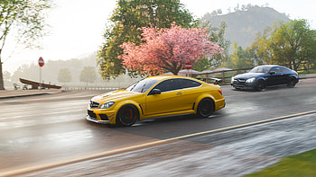 Mercedes Benz C63 AMG Coupe In Forza Horizon 4 , mercedes-benz, amg, 2018-cars, cars, mercedes, forza-horizon-4 HD wallpaper