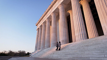 Stairs, Lincoln Memorial HD wallpaper