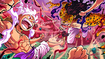 Luffy VS Lucci, Anime, One Piece, Monkey D. Luffy, Gear 5 (One Piece), Rob Lucci HD wallpaper