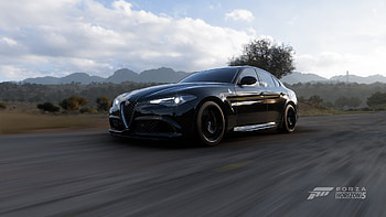 Forza Horizon 5 alfa Romeo Giulia QuadriFoglio, Alfa Romeo Giulia Quadrifoglio, Forza Horizon 5, video game, vehicle HD wallpaper