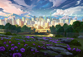 League of Legends : Blooming Runeterra Overlook, video game, League Of Legends HD wallpaper