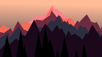 Night Is Falling, mountains, mountain, sky, artist, artwork, art, digital-art, deviantart HD wallpaper